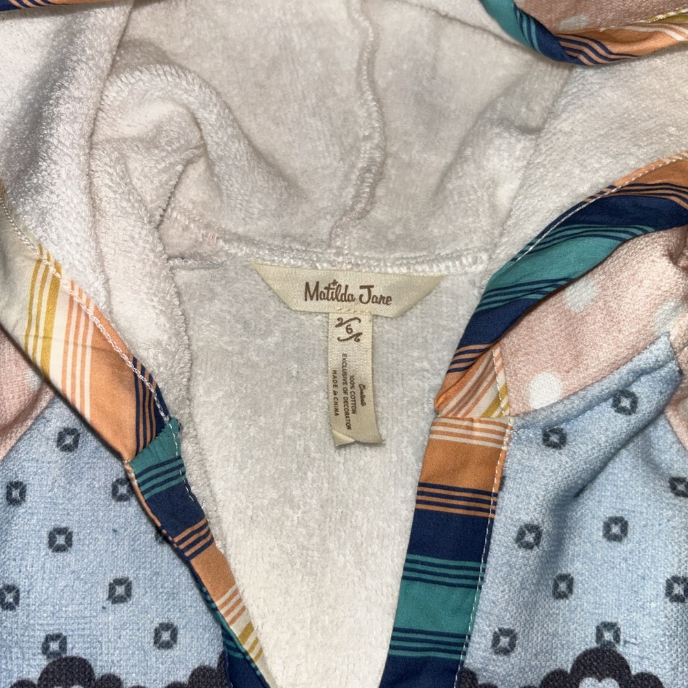 Matilda Jane Dream Chasers Poncho Girls 6 Boho Hooded Fairytale Cape Cottagcore - Picture 2 of 8